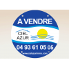 Panneau immobilier rond